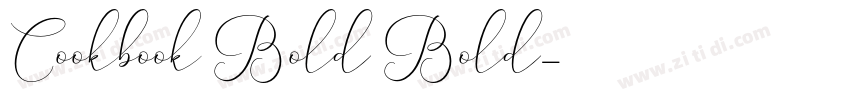Cookbook Bold Bold字体转换